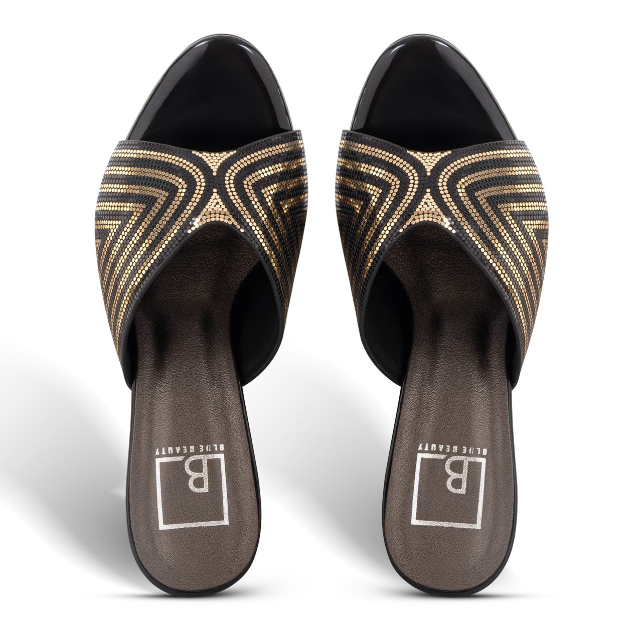 Glamorous Slip-On Heels Black