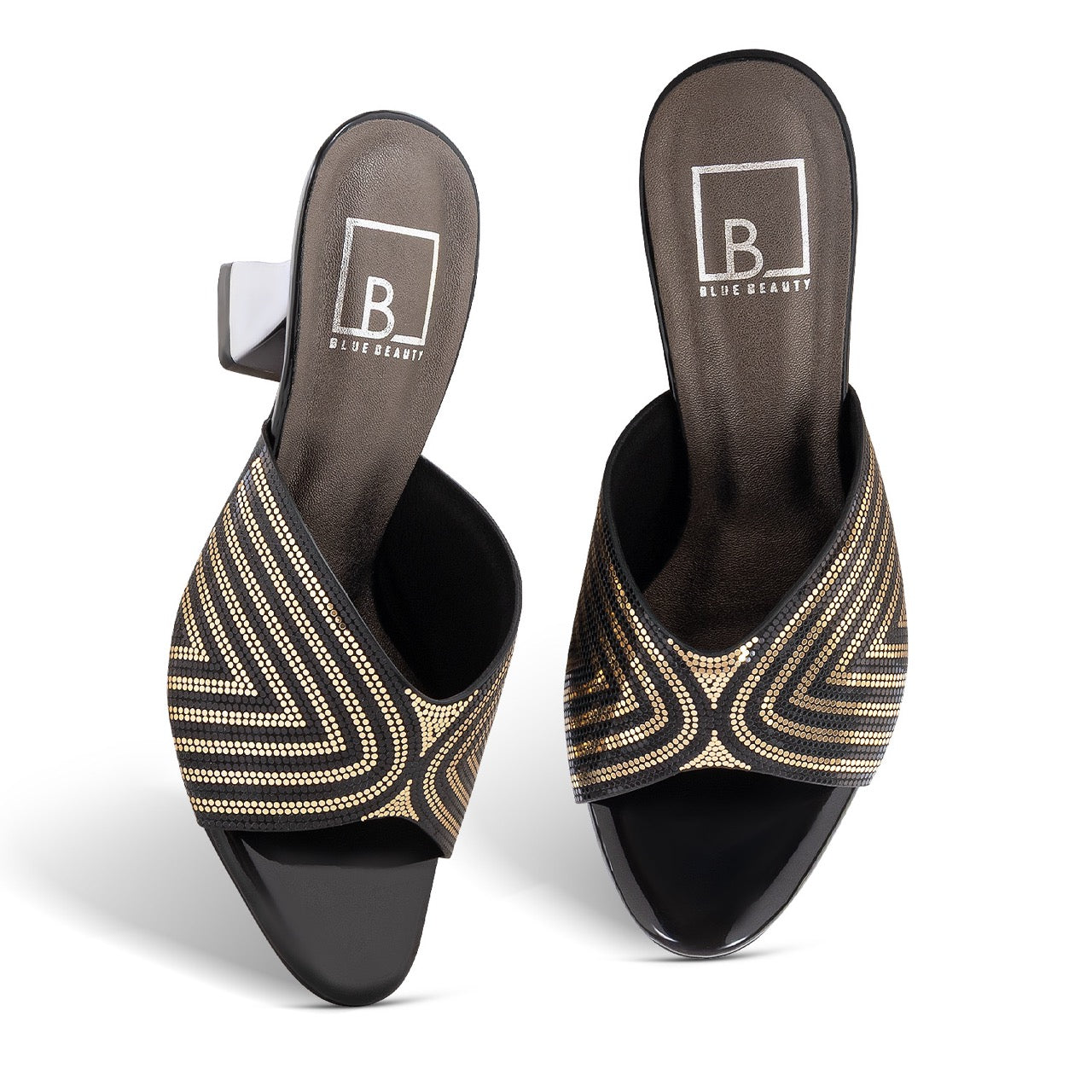 Glamorous Slip-On Heels Black