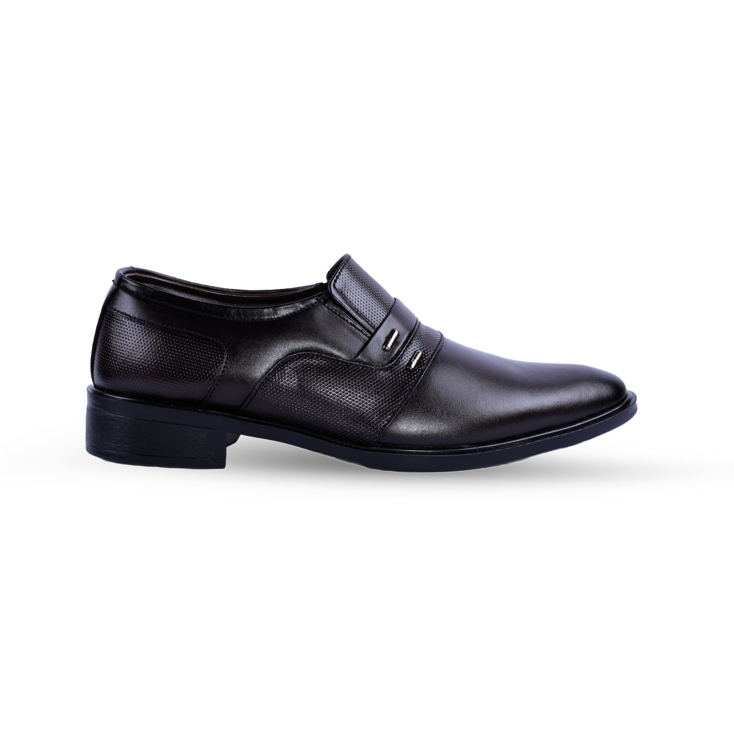 Textured Leather Slip-On Shoes