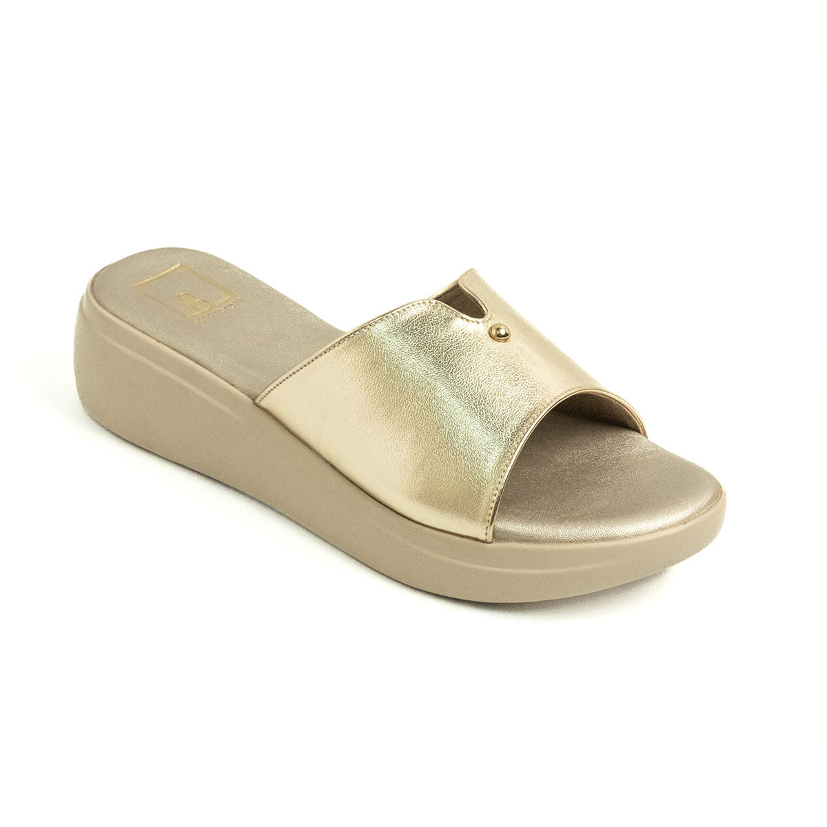 Comfort Round Toe Flatform Mule